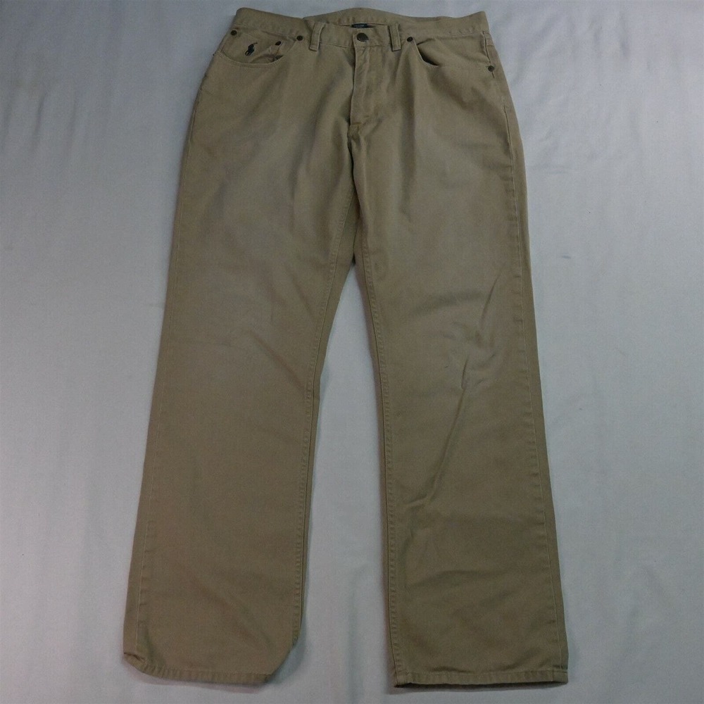 Polo Ralph Lauren 34 x‎ 32 650 Straight Khaki Twill Jeans
